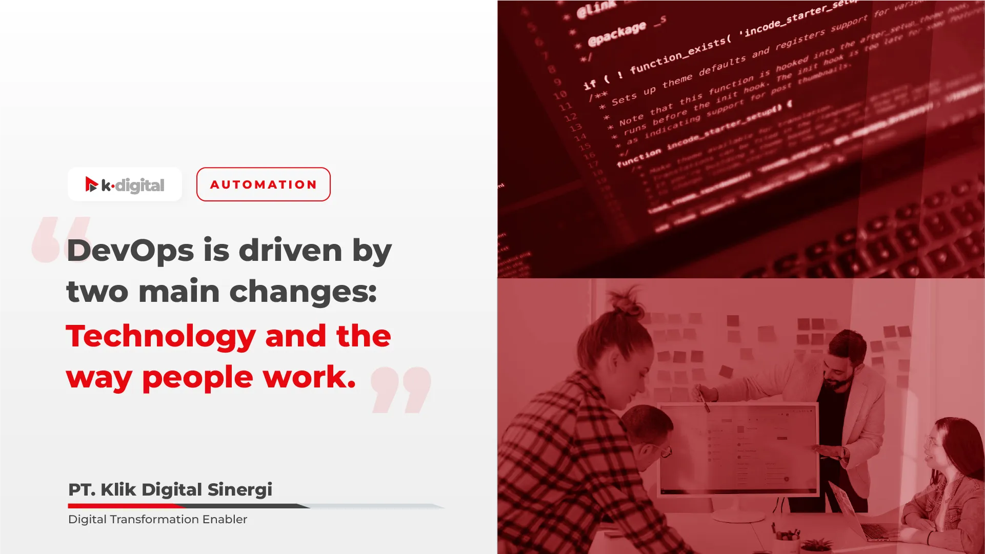 DevOps Success Factor | PT. Klik Digital Sinergi